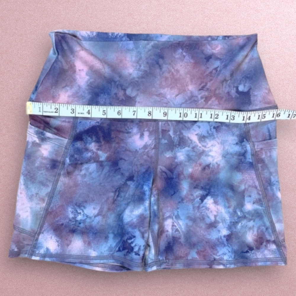 Matching Crop Top & High Waist Shorts with Pockets Sporty Stretch - Picture 13 of 14
